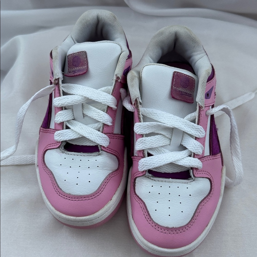 Puma Little Girl Slipstream Runaway Lace Up Sneaker Size 1 Pink, Purple & White - Picture 15 of 15